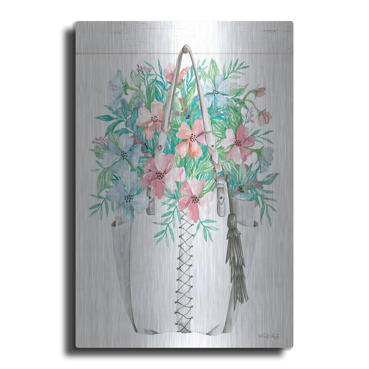 'Floral Pop II' by Cindy Jacobs – Metal Wall Art