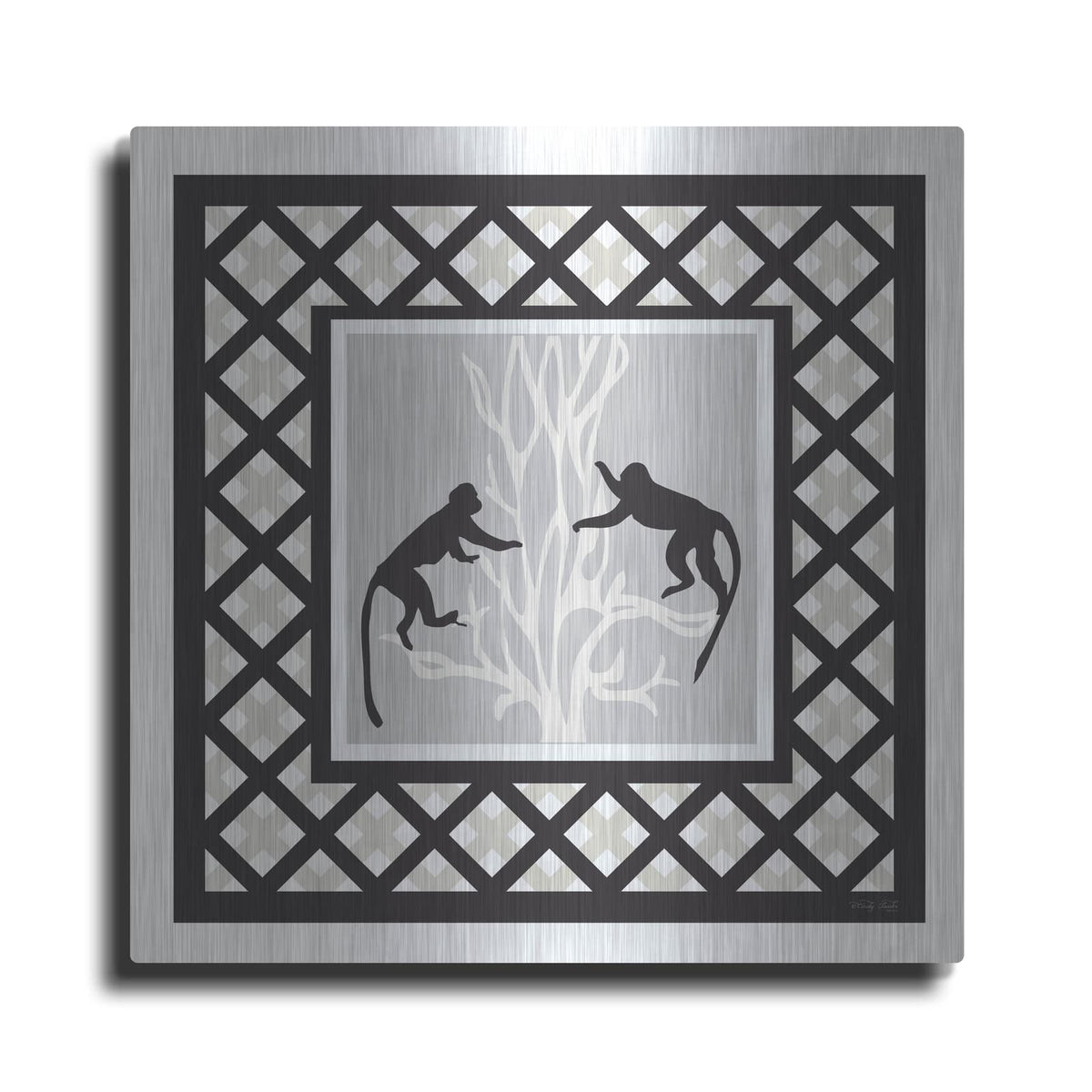 'Monkey Mischief' by Cindy Jacobs – Metal Wall Art