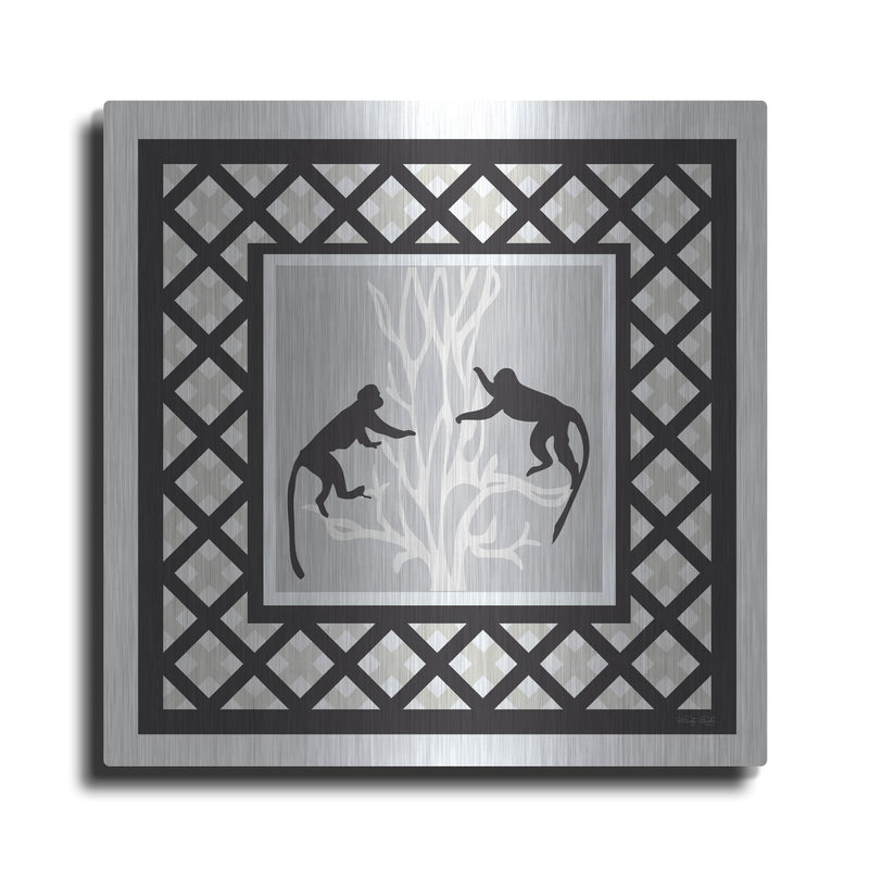 'Monkey Mischief' by Cindy Jacobs – Metal Wall Art