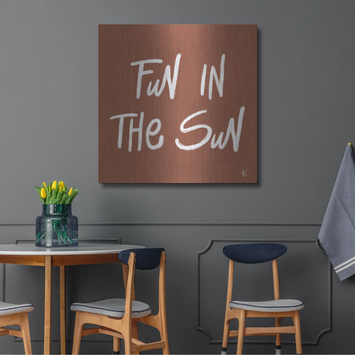 'Fun in the Sun' by Fearfully Made – Metal Wall Art, 36x36 room view