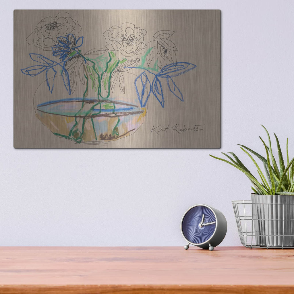 'Bouquet for Debbie' by Kait Roberts – Metal Wall Art, 16x12 room view