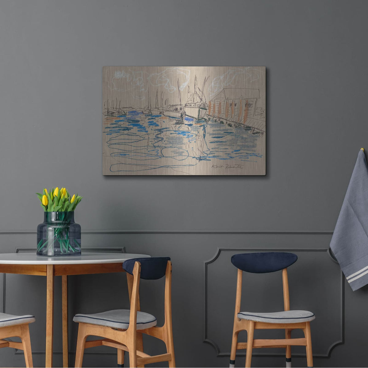 'Harraseeket Lunch and Lobster Co.' by Kait Roberts – Metal Wall Art, 36x24 room view