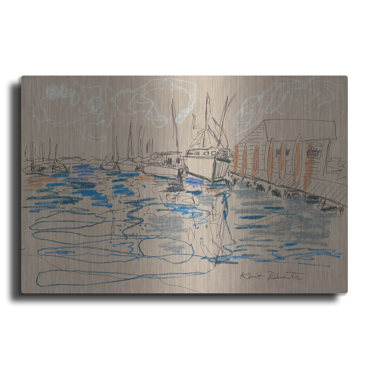 'Harraseeket Lunch and Lobster Co.' by Kait Roberts – Metal Wall Art