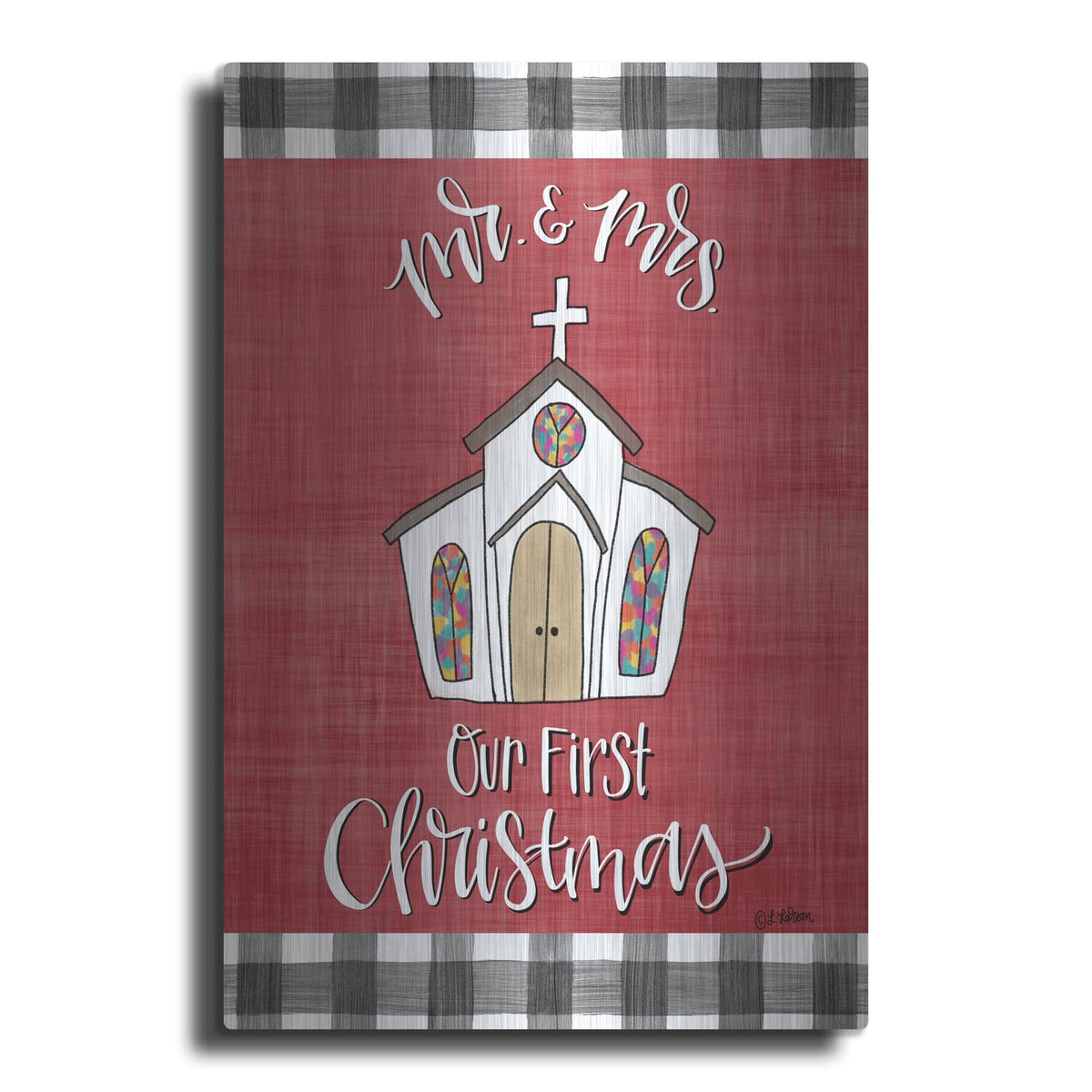 'Mr & Mrs Christmas' by Lisa Larson – Metal Wall Art