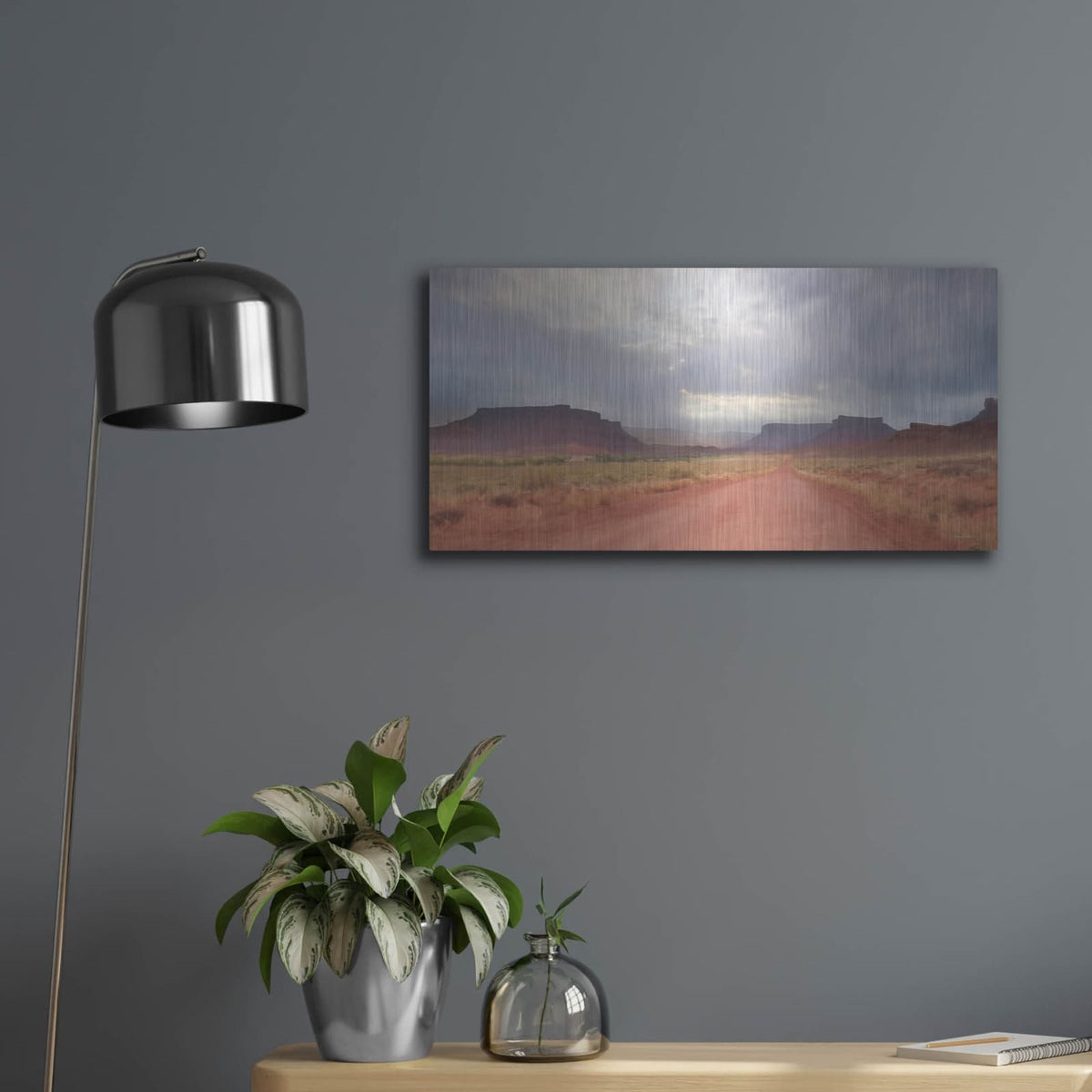 'Colorado Country Roads' by Lori Deiter – Metal Wall Art, 24x12 room view
