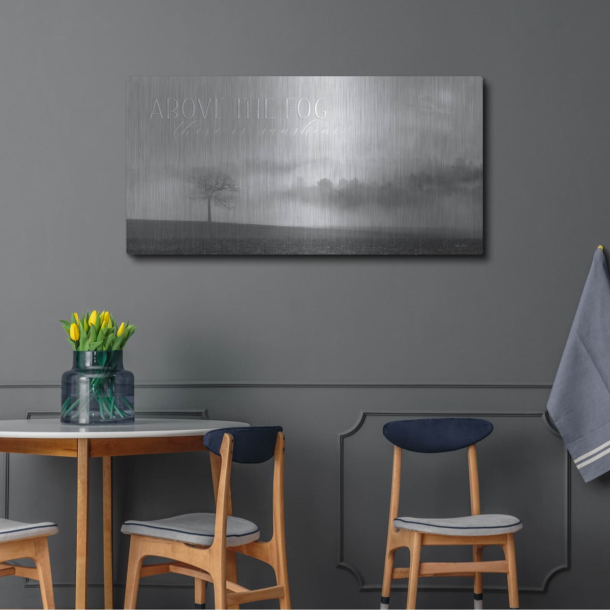 'Above the Fog' by Lori Deiter – Metal Wall Art, 48x24 room view