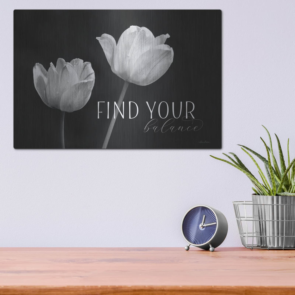 'Find Your Balance' by Lori Deiter – Metal Wall Art, 16x12 room view