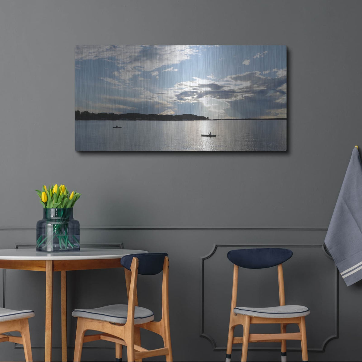 'The River is Calling' by Lori Deiter – Metal Wall Art, 48x24 room view