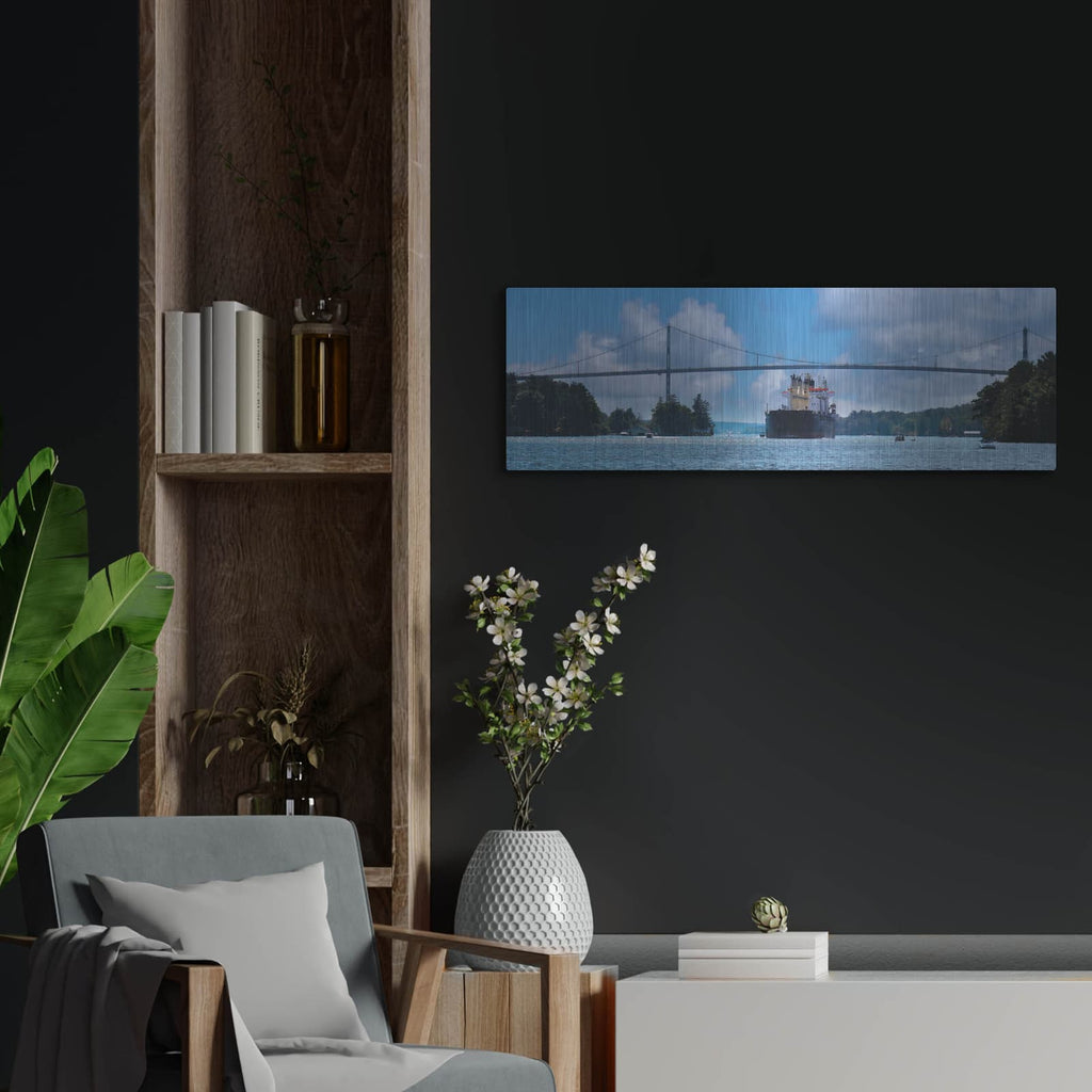 'Rolling on the River' by Lori Deiter – Metal Wall Art, 36x12 room view