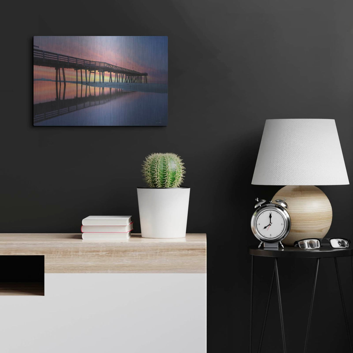 'Daybreak at Ocean City' by Lori Deiter – Metal Wall Art, 24x16 room view