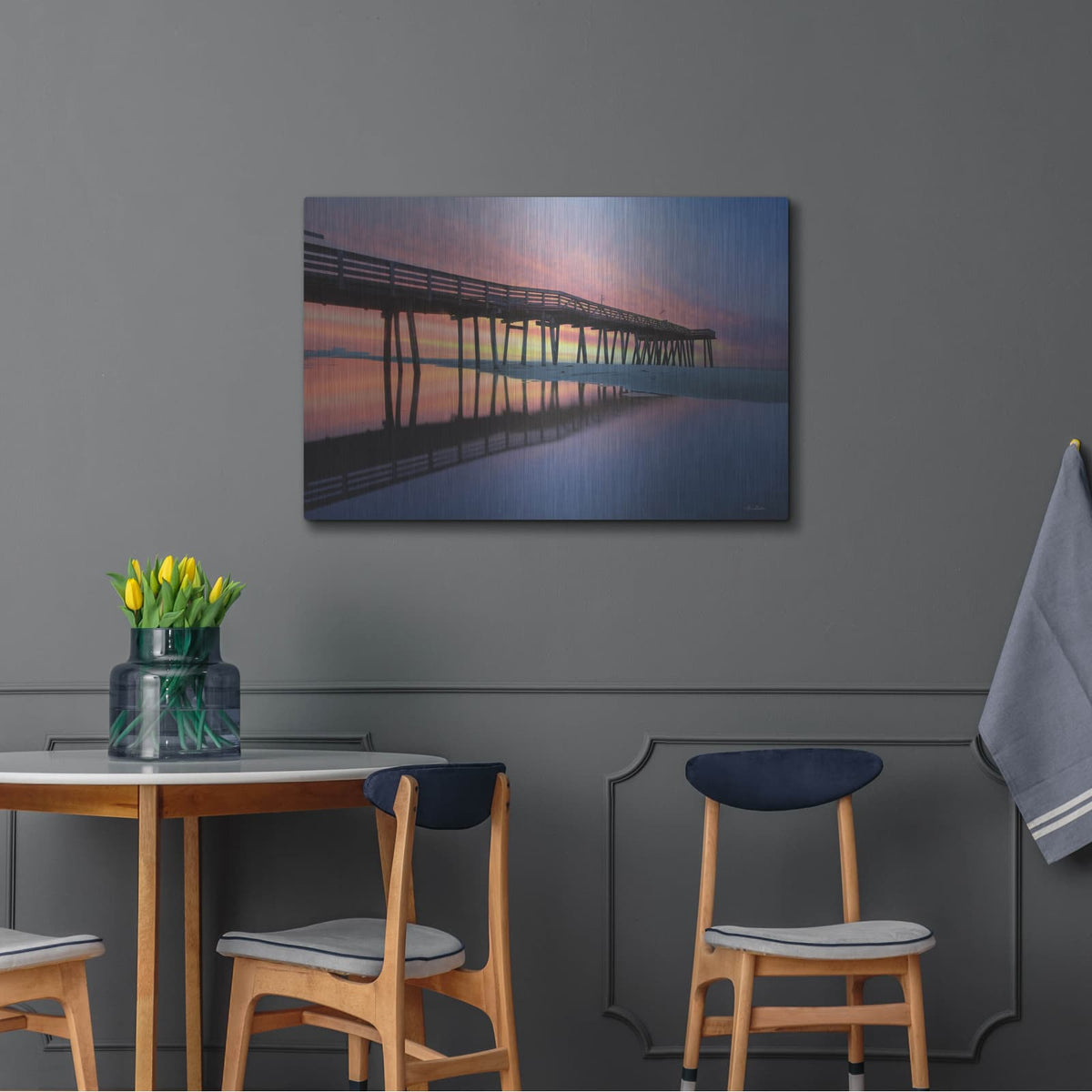 'Daybreak at Ocean City' by Lori Deiter – Metal Wall Art, 36x24 room view