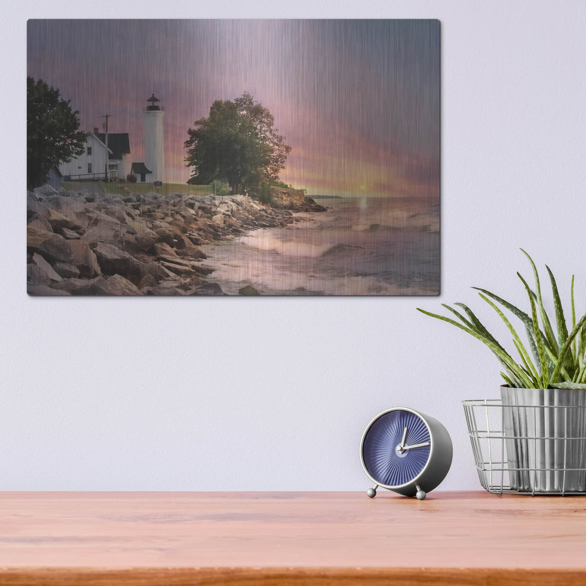 'Sunset at Tibbetts Point' by Lori Deiter – Metal Wall Art, 16x12 room view