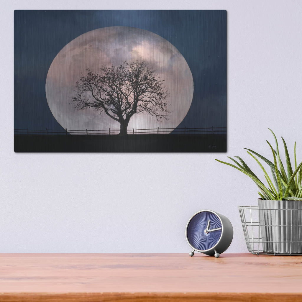 'Glowing Moonrise' by Lori Deiter – Metal Wall Art, 16x12 room view