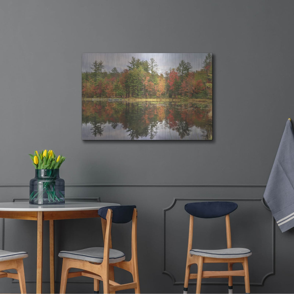 'Adirondacks Foliage' by Lori Deiter – Metal Wall Art, 36x24 room view