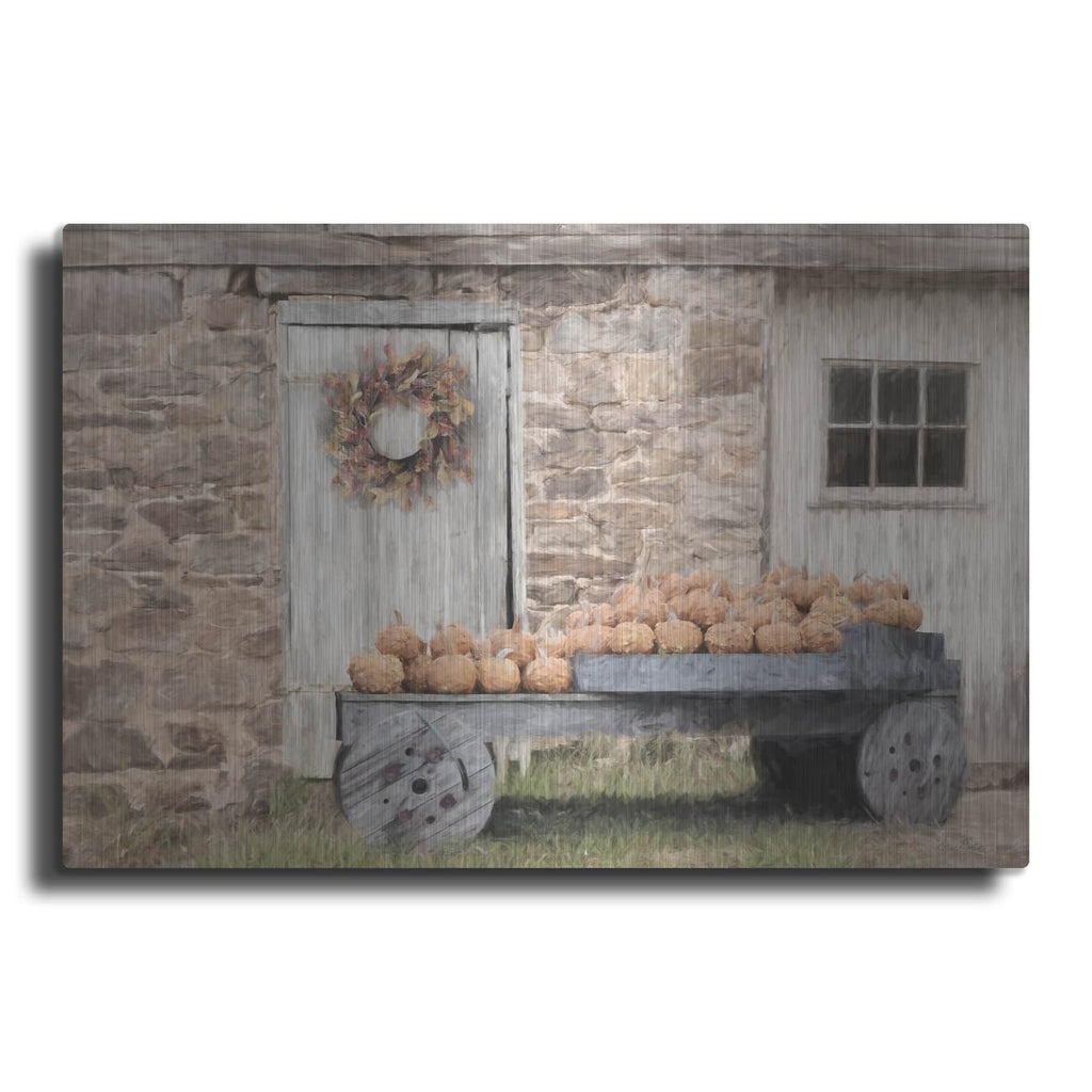 'Fort Halifax Pumpkin Wagon' by Lori Deiter – Metal Wall Art