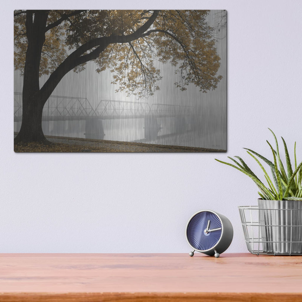 'Foggy Riverview' by Lori Deiter – Metal Wall Art, 16x12 room view