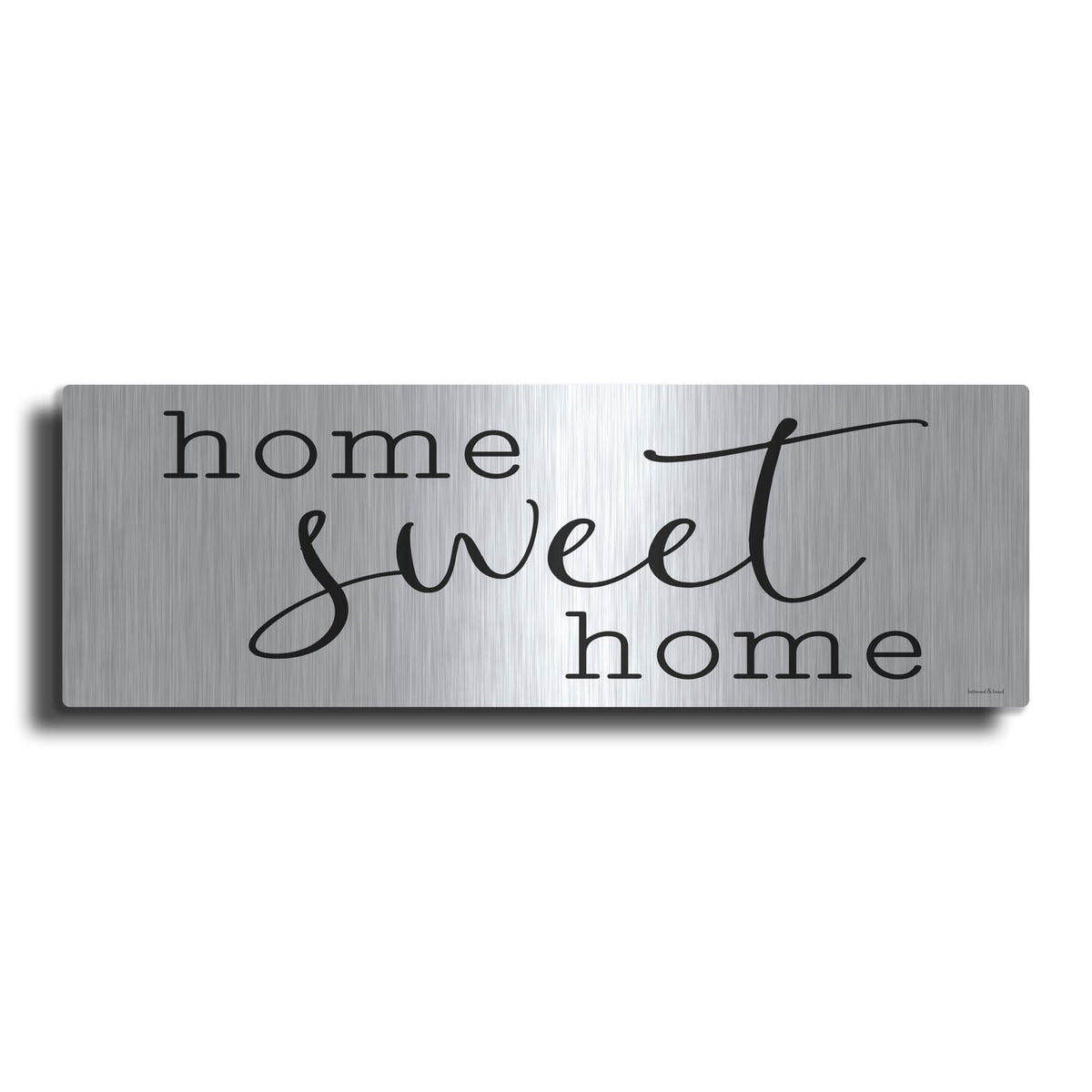 'Home Sweet Home' by Lettered & Lined – Metal Wall Art