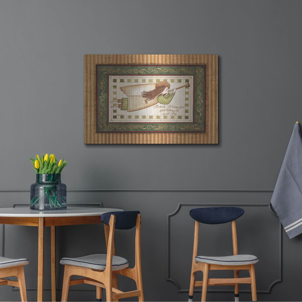 'Angel with Trumpet' by Linda Spivey – Metal Wall Art, 36x24 room view