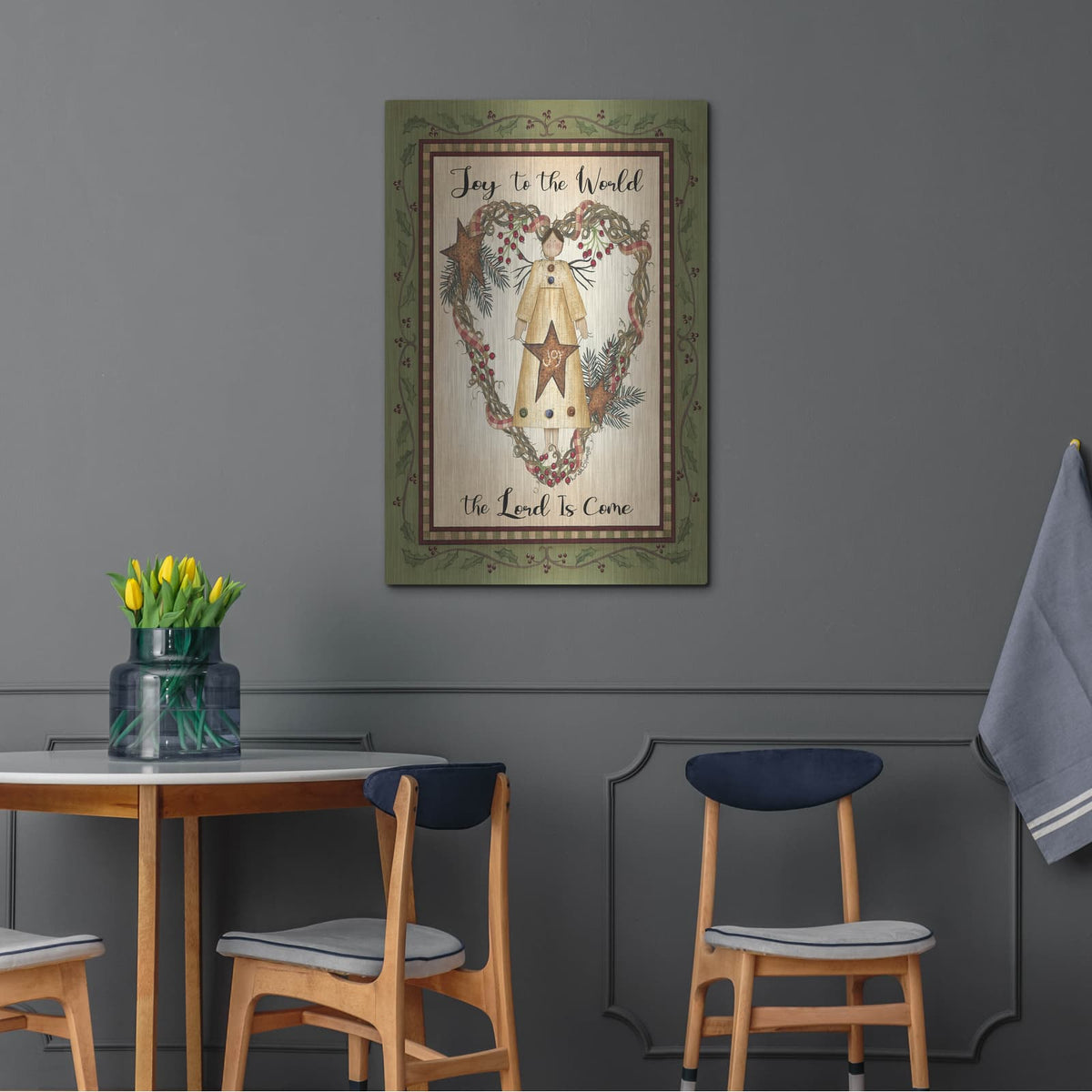 'Joy to the World Angel' by Linda Spivey – Metal Wall Art, 24x36 room view
