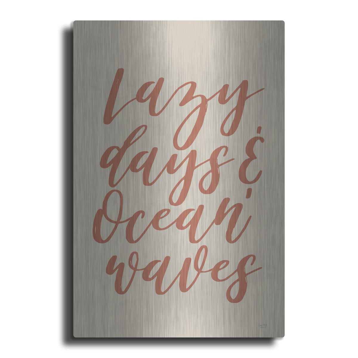 'Lazy Days & Ocean Waves' by Lux + Me – Metal Wall Art