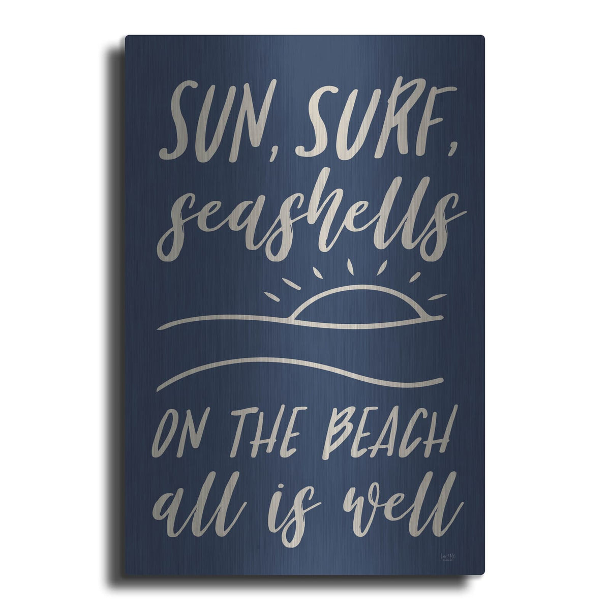 'Sun, Surf, Seashells' by Lux + Me – Metal Wall Art