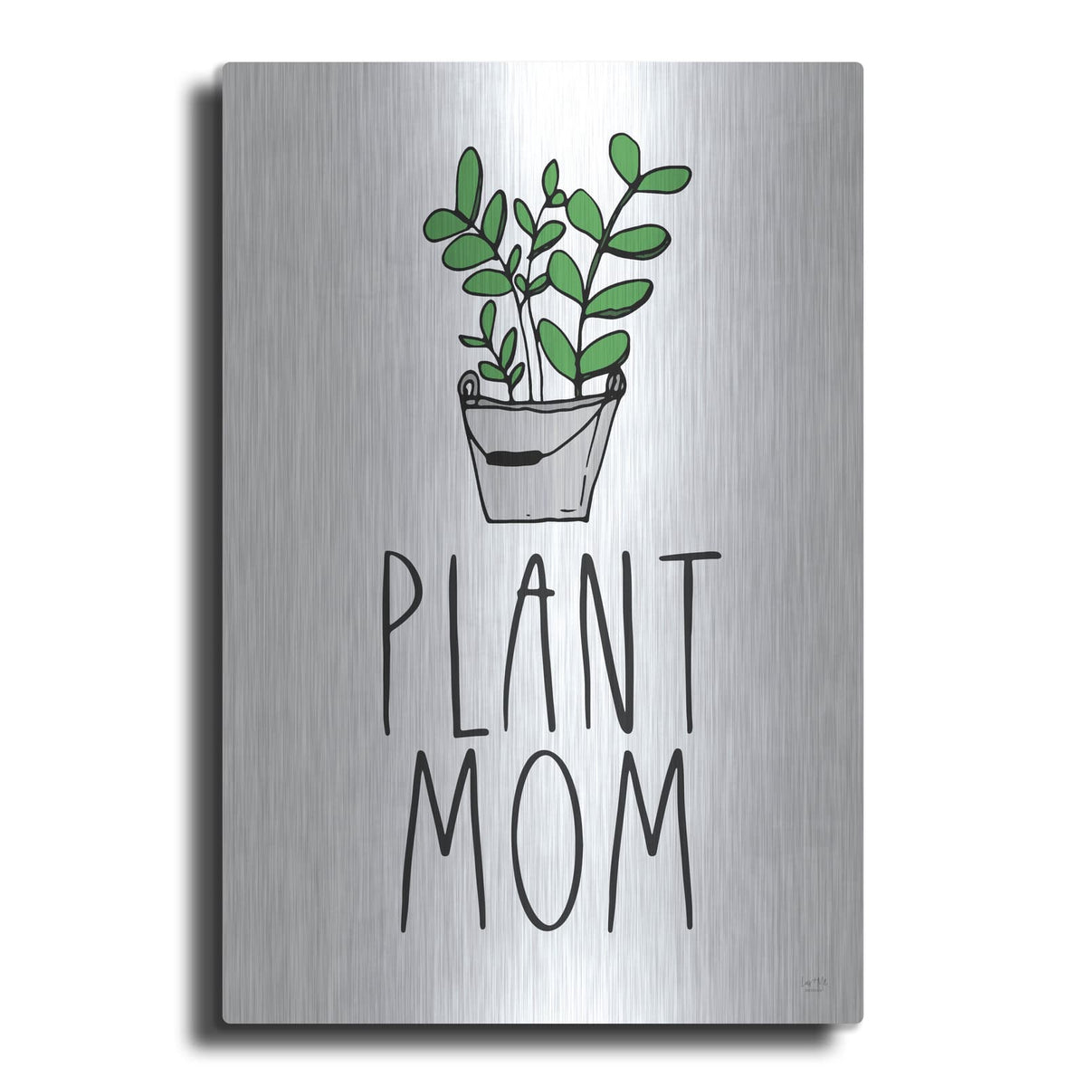 'Plant Mom' by Lux + Me – Metal Wall Art