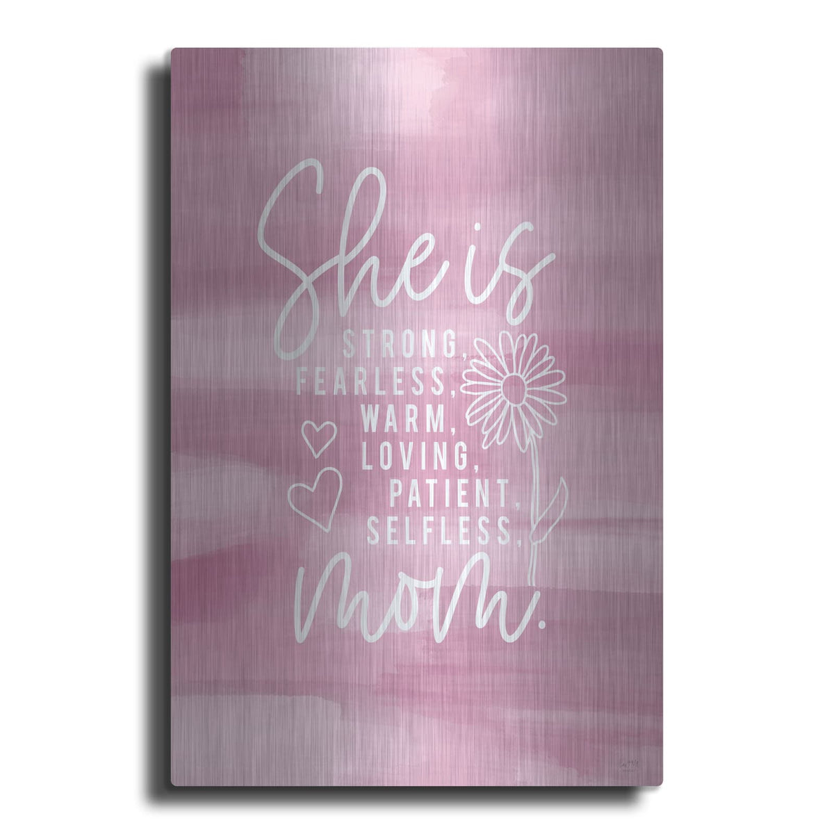 'She is Mom' by Lux + Me – Metal Wall Art