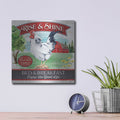 'Bed & Breakfast' by Mollie B Art – Metal Wall Art, 12x12 room view