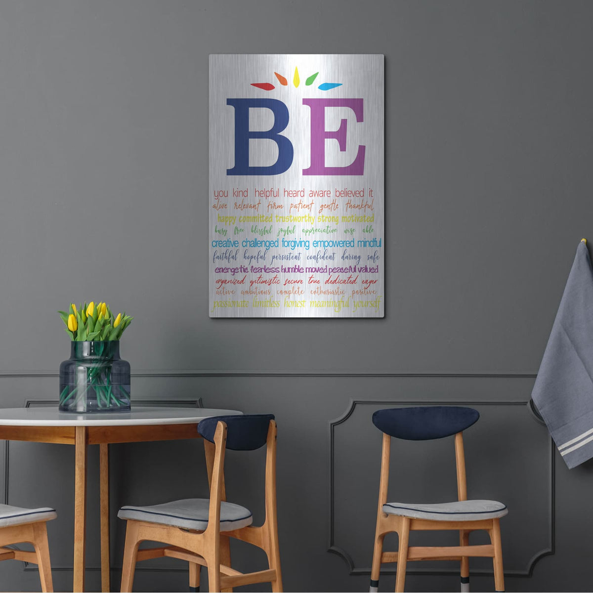 'Be You' by Lauren Rader – Metal Wall Art, 24x36 room view