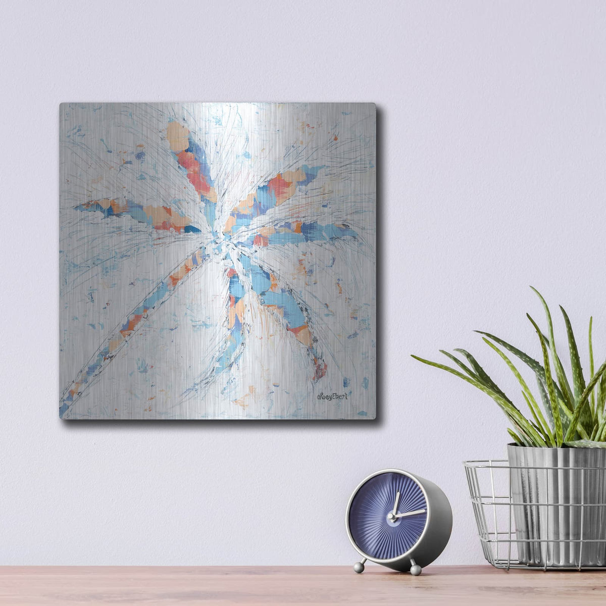 'Palm Tree I' by Roey Ebert – Metal Wall Art, 12x12 room view