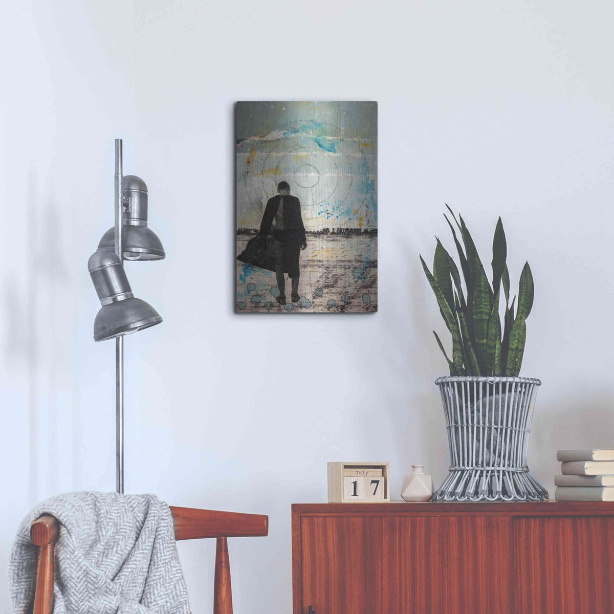 'Girl Wandering' by DB Waterman – Metal Wall Art, 16x24 room view