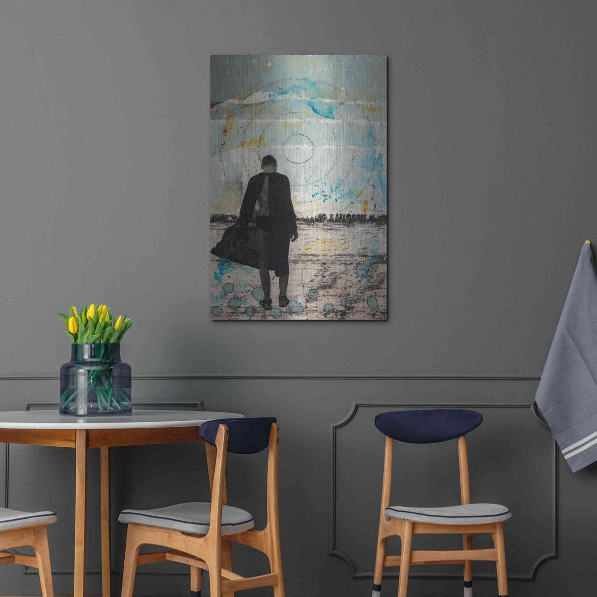 'Girl Wandering' by DB Waterman – Metal Wall Art, 24x36 room view