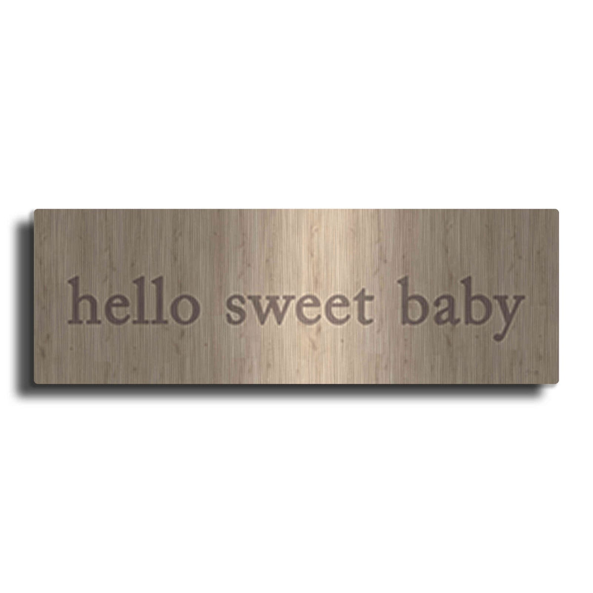 'Hello Sweet Baby' by Yass Naffas Designs – Metal Wall Art