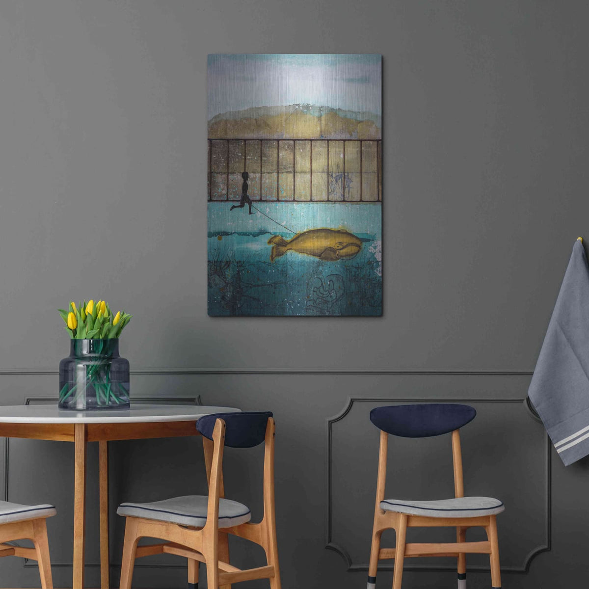 'Good Companion' by DB Waterman – Metal Wall Art, 24x36 room view