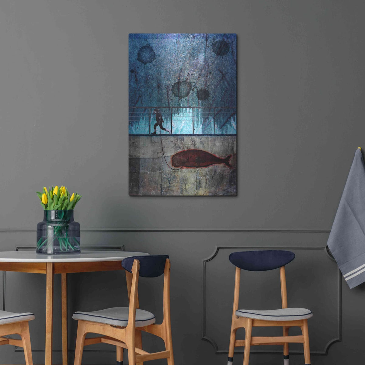 'Imaginary Friend' by DB Waterman – Metal Wall Art, 24x36 room view