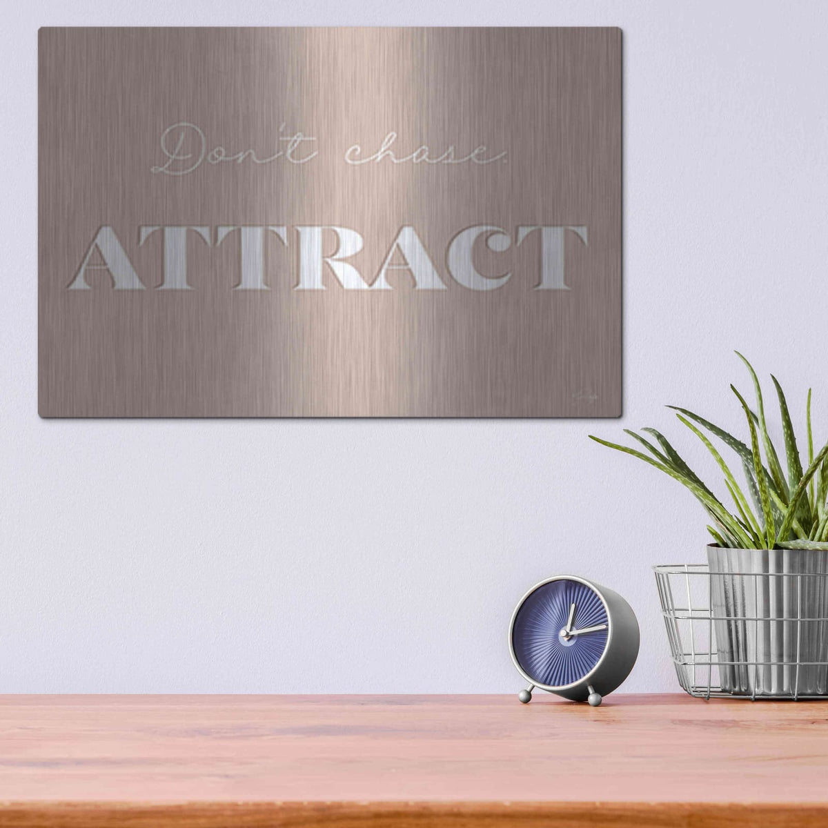 'Attract' by Yass Naffas Designs – Metal Wall Art, 16x12 room view
