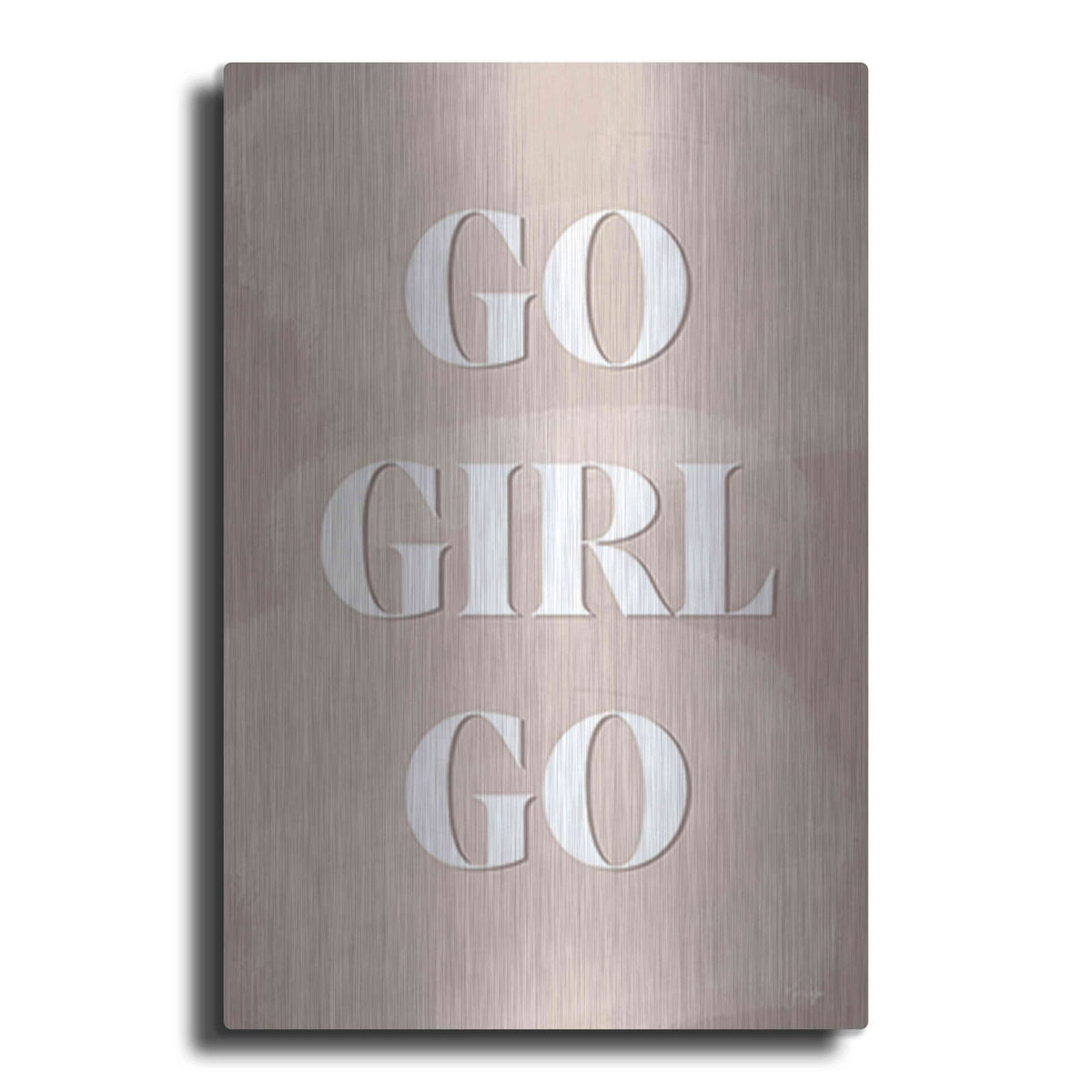 'Go Girl Go' by Yass Naffas Designs – Metal Wall Art