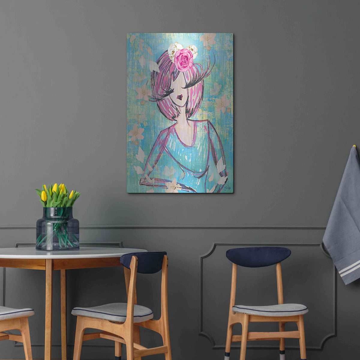 'Classy and Fabulous' by Yass Naffas Designs – Metal Wall Art, 24x36 room view