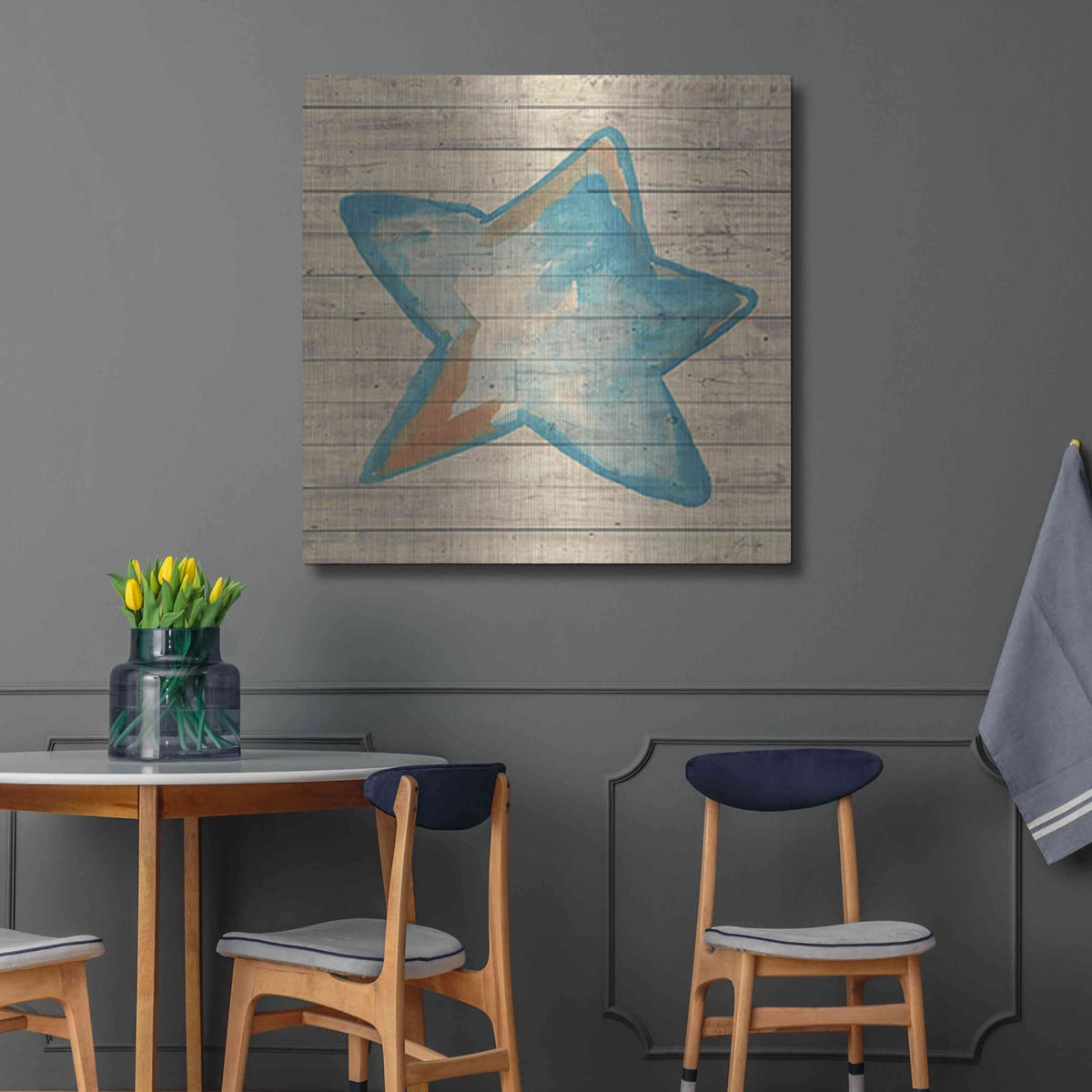 'A Starfish Wish' by Yass Naffas Designs – Metal Wall Art, 36x36 room view