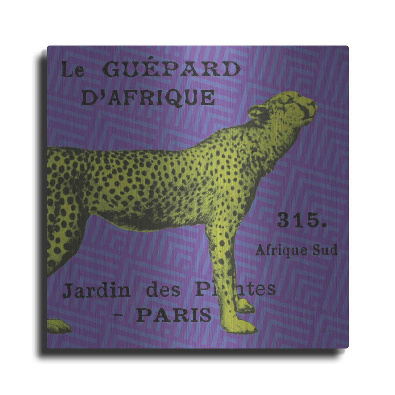 'Bright Safari Leopard' by Sue Schlabach – Metal Wall Art