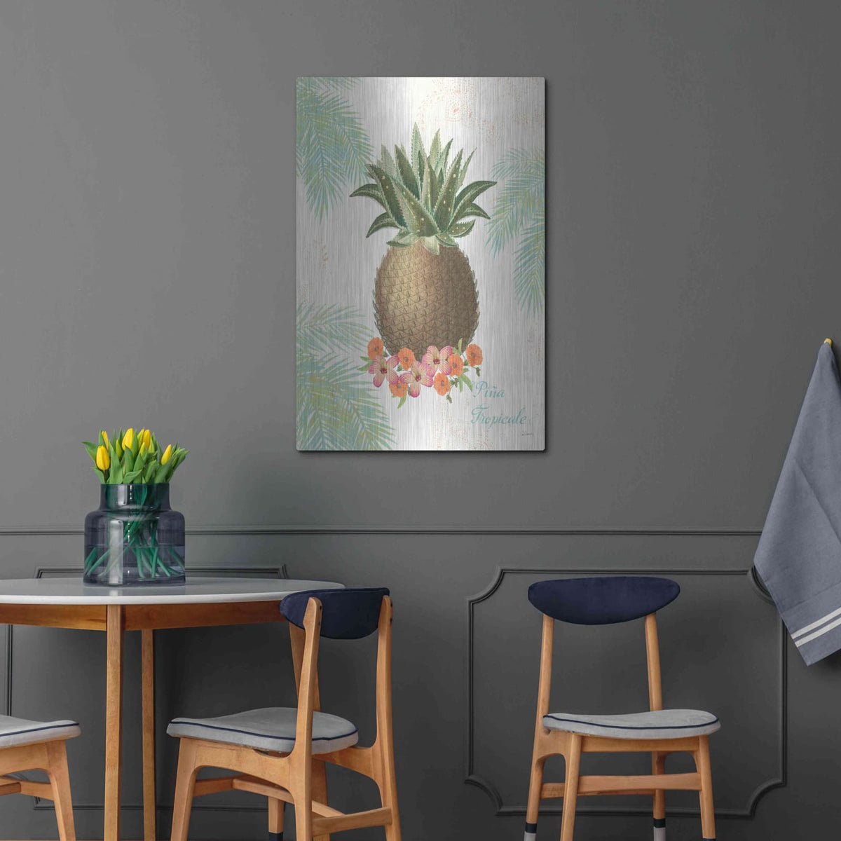 'Flamingo Tropicale IV' by Sue Schlabach – Metal Wall Art, 24x36 room view