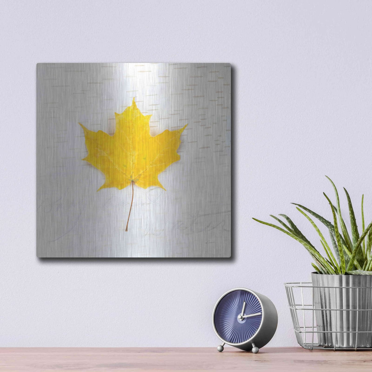 'Autumn Colors II' by Sue Schlabach – Metal Wall Art, 12x12 room view