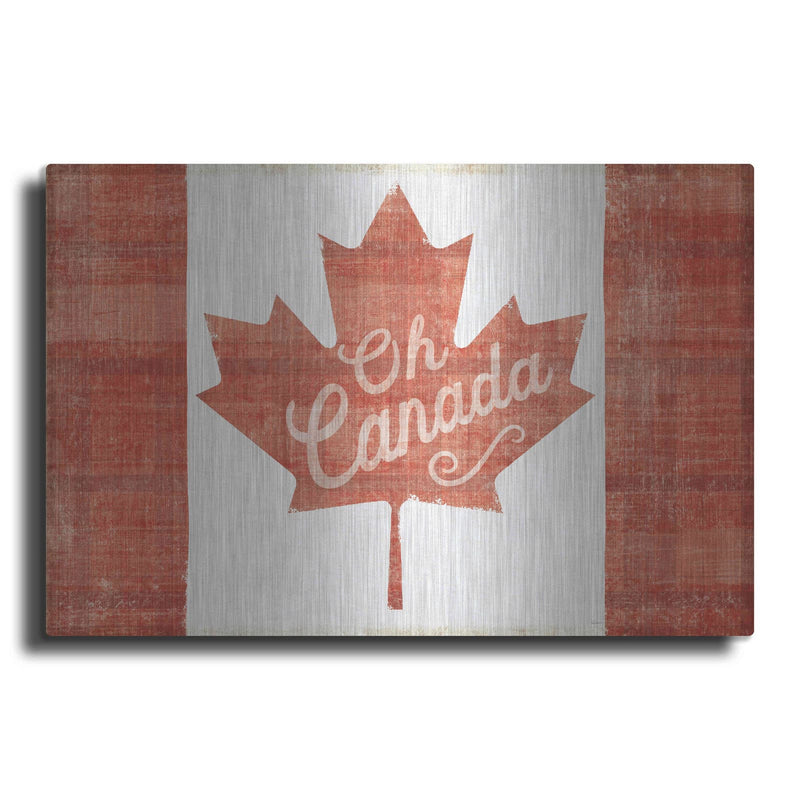 'Oh Canada Flag' by Sue Schlabach – Metal Wall Art