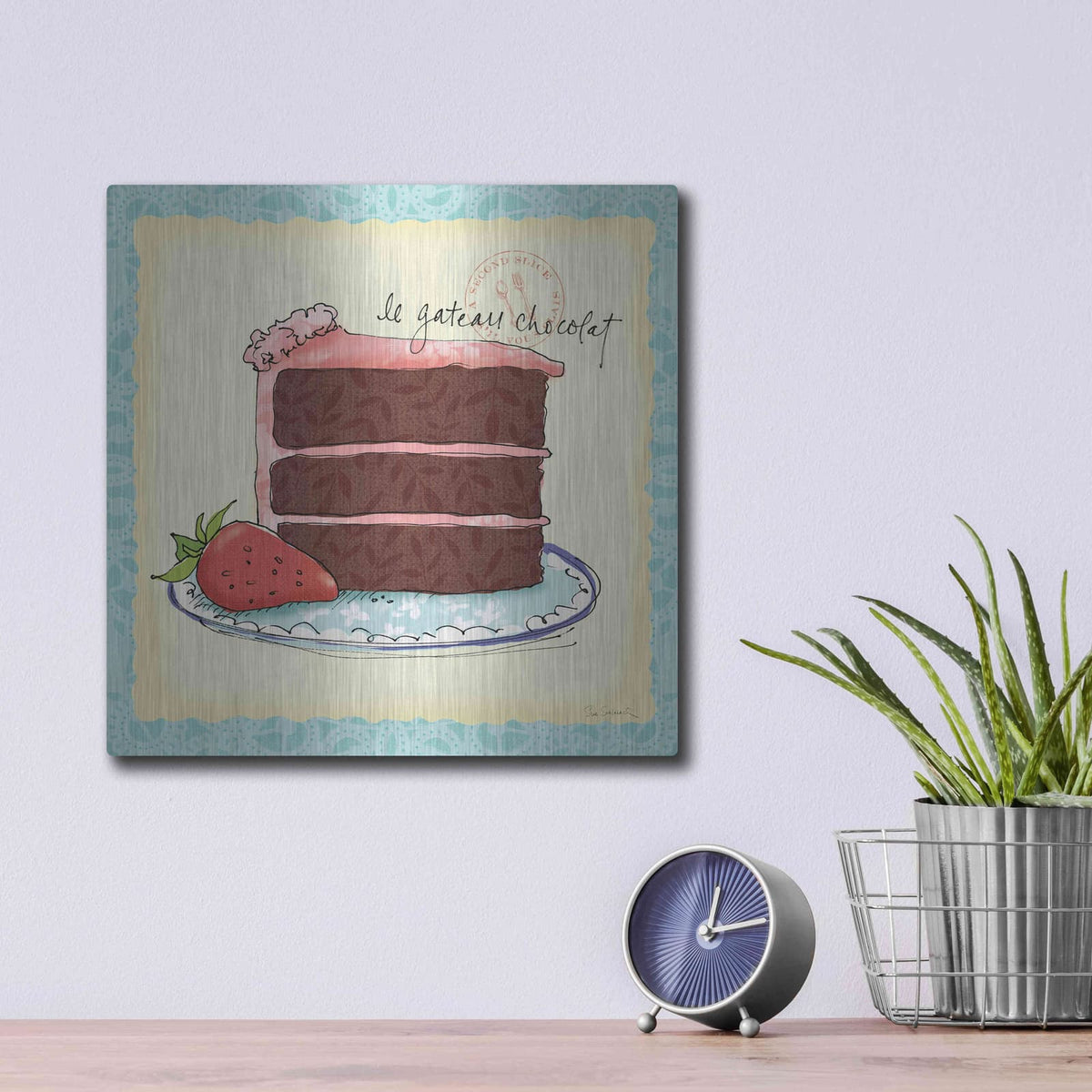 'Dessert Please I' by Sue Schlabach – Metal Wall Art, 12x12 room view