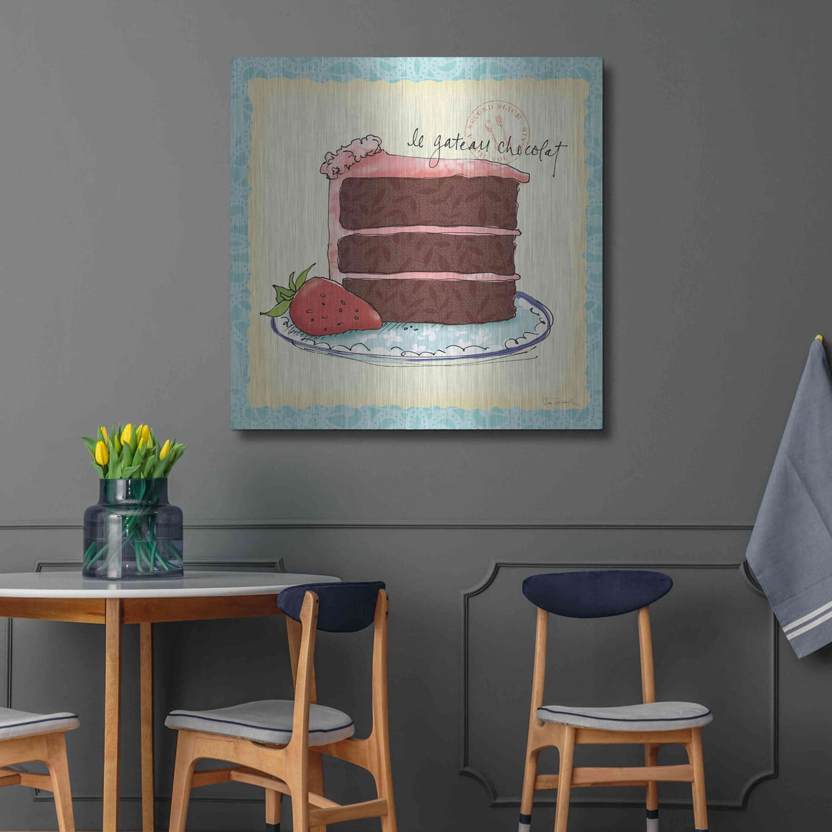 'Dessert Please I' by Sue Schlabach – Metal Wall Art, 36x36 room view
