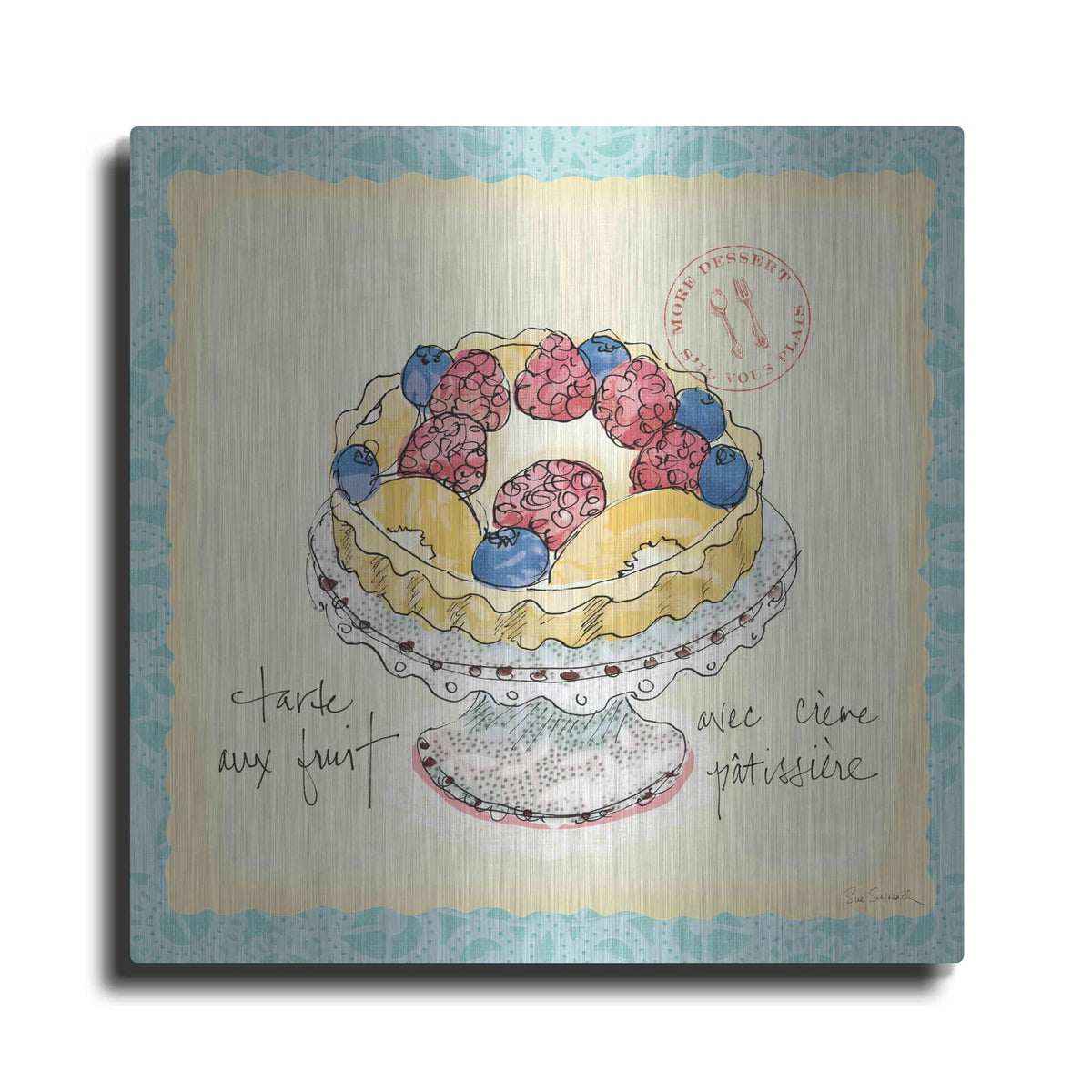 'Dessert Please IV' by Sue Schlabach – Metal Wall Art