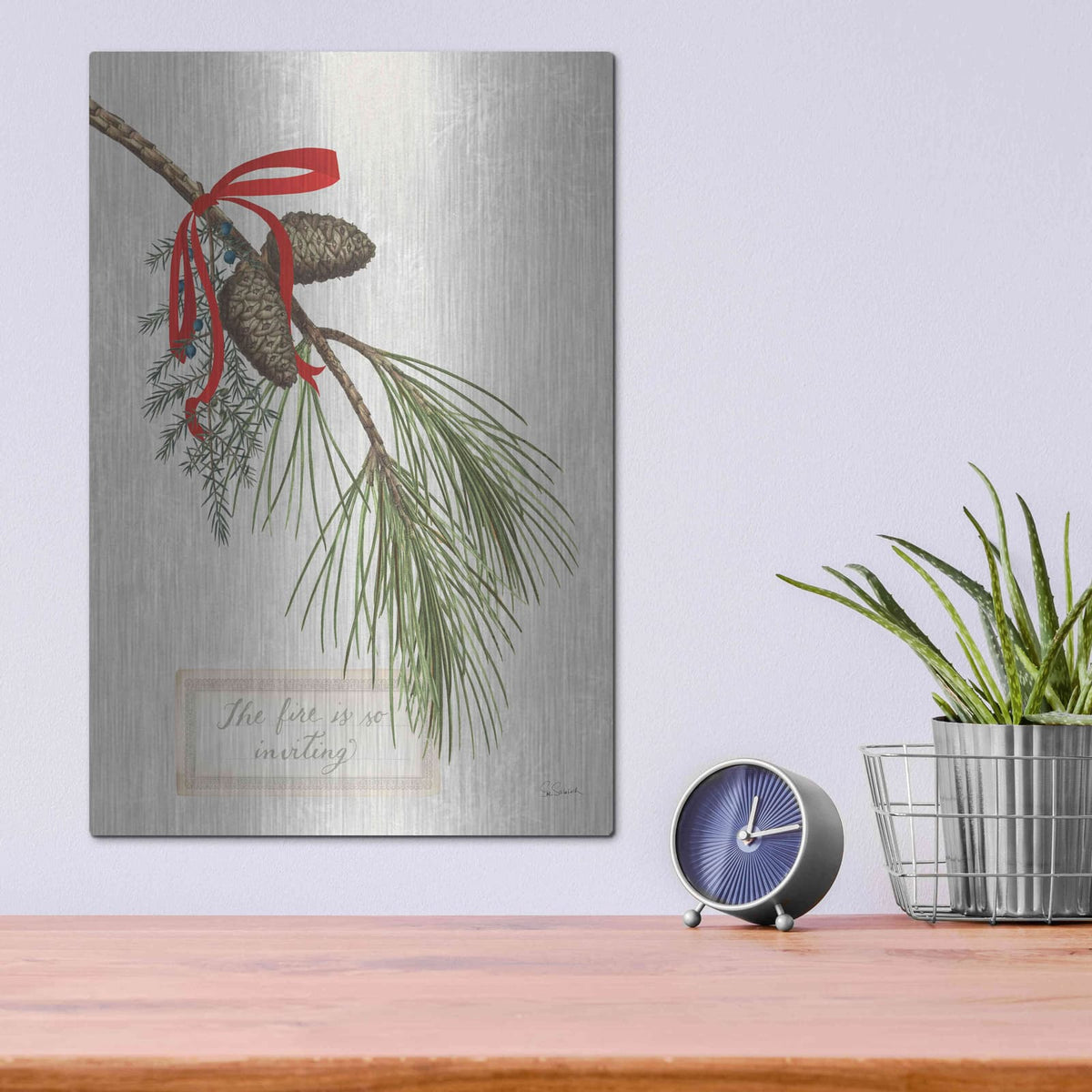 'Joyful Tidings III' by Sue Schlabach – Metal Wall Art, 12x16 room view