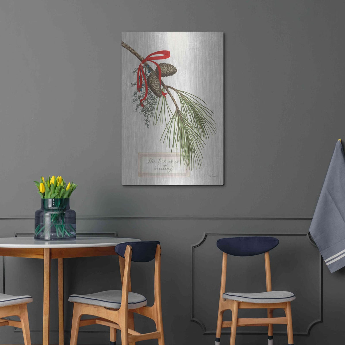 'Joyful Tidings III' by Sue Schlabach – Metal Wall Art, 24x36 room view