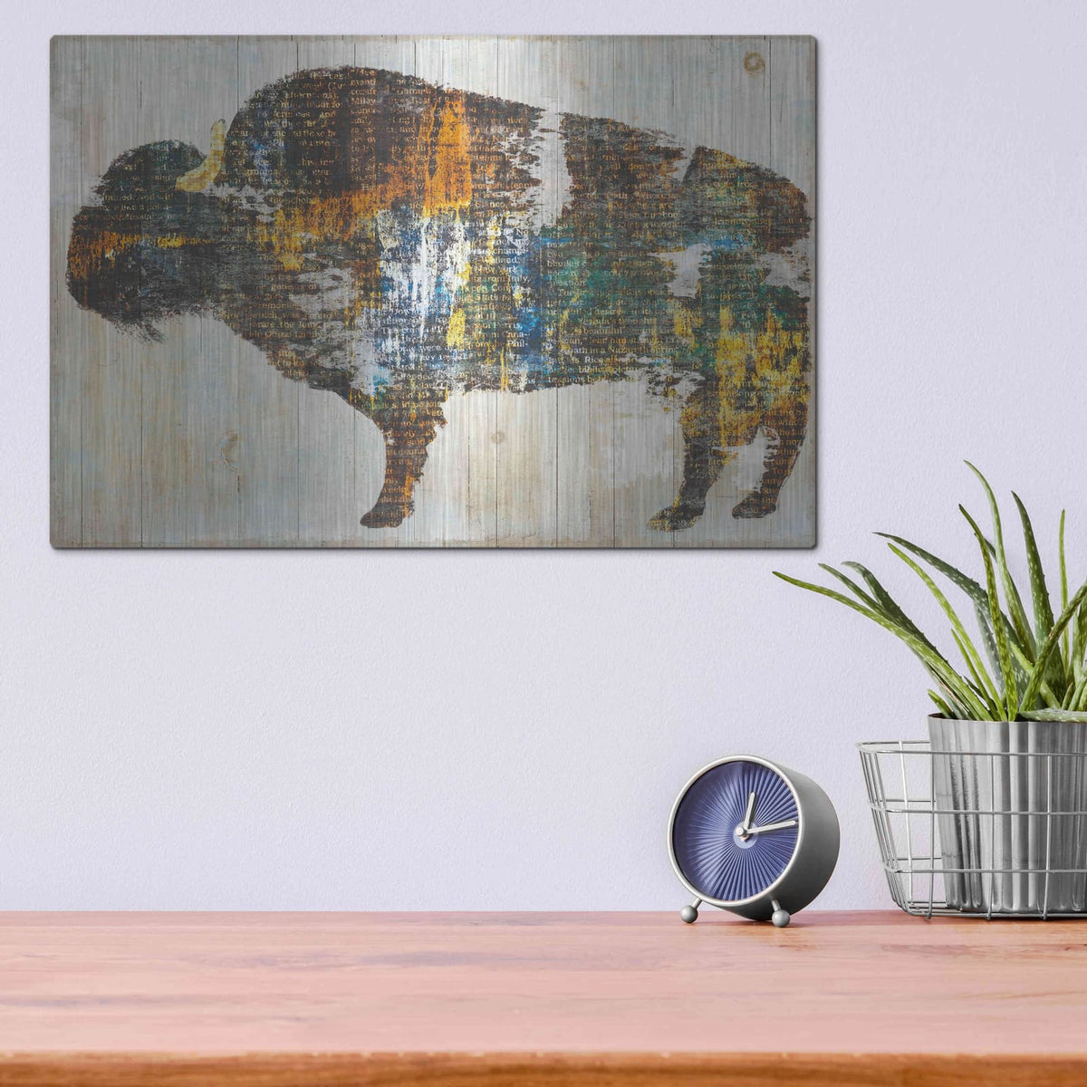 'Free Spirit II Crop' by Sue Schlabach – Metal Wall Art, 16x12 room view