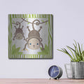 'Safari Fun Monkey' by Moira Hershey – Metal Wall Art, 12x12 room view